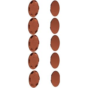 CYCLINGCOLORS - 10x tappi in plastica - Ø35mm/marrone - accessori di chiusura CYCLINGCOLORS - 10x tappi in plastica - Ø35mm/marrone - accessori di chiusura