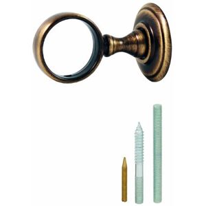 Chapuis Anello Ottone patinato verniciato Diametro interno 35 mm Per corda di diametro 32 mm Chapuis Anello Ottone patinato verniciato Diametro interno 35 mm Per corda di diametro 32 mm