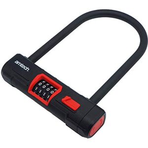 Amtech D Lucchetto a combinazione, colore: Nero e Rosso Amtech D Lucchetto a combinazione, colore: Nero e Rosso