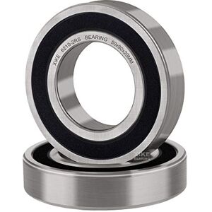 XiKe 2 Pezzi 6210-2RS Cuscinetti a sfere sigillati 50x90x20mm Acciaio cromato e Doppio sigillo in gomma, Pre-lubrificati, 6210RS Cuscinetto a sfere a gola profonda XiKe 2 Pezzi 6210-2RS Cuscinetti a sfere sigillati 50x90x20mm Acciaio cromato e Doppio sigillo in gomma, Pre-lubrificati, 6210RS Cuscinetto a sfere a gola profonda