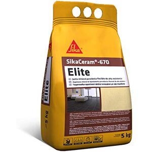 SIKA Ceram-670 Elite, Giunto minerale Porcellana flessibile ad alta resistenza colorata per riempimento di fughe da 2-12 mm in paramenti e pavimenti, 5 kg SIKA Ceram-670 Elite, Giunto minerale Porcellana flessibile ad alta resistenza colorata per riempimento di fughe da 2-12 mm in paramenti e pavimenti, 5 kg