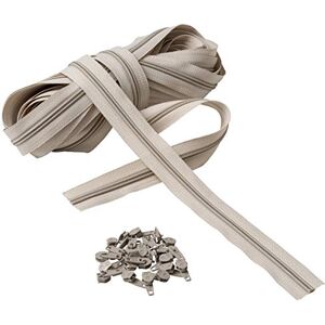 IPEA Cerniera in nylon 10m - 5 catena continua - Tagliabile per cucire - 3 colori IPEA Cerniera in nylon 10m - 5 catena continua - Tagliabile per cucire - 3 colori