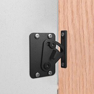 CCJH 1PCS Acciaio Serratura Per Porte Scorrevole Esterno Muro Kit, Chiavistello Serratura per Porte Scorrevoli del Fienile Hardware (Nero) CCJH 1PCS Acciaio Serratura Per Porte Scorrevole Esterno Muro Kit, Chiavistello Serratura per Porte Scorrevoli del Fienile Hardware (Nero)