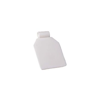 Merriway Bulk Hardware Porta-Prezzi in Plastica per Ganci a Occhiello Euro per Pannello Forato, Bianco, Set di 100 Merriway Bulk Hardware Porta-Prezzi in Plastica per Ganci a Occhiello Euro per Pannello Forato, Bianco, Set di 100