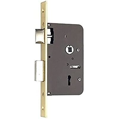 Yale . Serratura di riempimento Standard per Porte di legno 652, X = 70, e = 40, acciaio ottonato Yale . Serratura di riempimento Standard per Porte di legno 652, X = 70, e = 40, acciaio ottonato