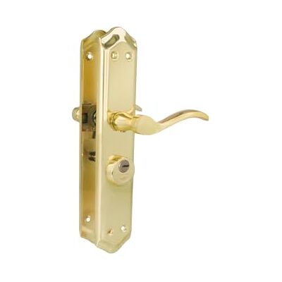 Amig Maniglia per porte Sinistra Mod. ALFA con Maniglietta Mod. 46 Acciaio Ottonato 255 x 48 mm Quadrello da 8 mm Incl. 2 chiavi Per porte da 35 a 45 mm Dorato Amig Maniglia per porte Sinistra Mod. ALFA con Maniglietta Mod. 46 Acciaio Ottonato 255 x 48 mm Quadrello da 8 mm Incl. 2 chiavi Per porte da 35 a 45 mm Dorato