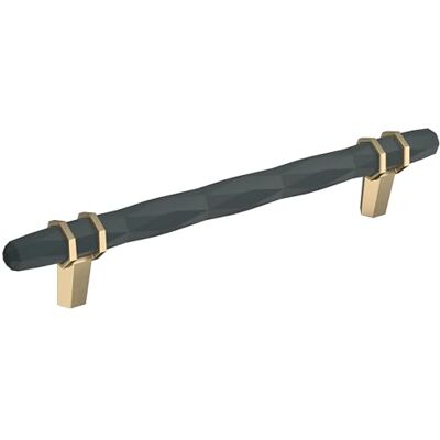 Amerock Maniglia per armadietto, bronzo nero/champagne dorato, 160 mm da centro a centro, Londra, confezione da 1, maniglia per cassetto, ferramenta per armadietti Amerock Maniglia per armadietto, bronzo nero/champagne dorato, 160 mm da centro a centro, Londra, confezione da 1, maniglia per cassetto, ferramenta per armadietti