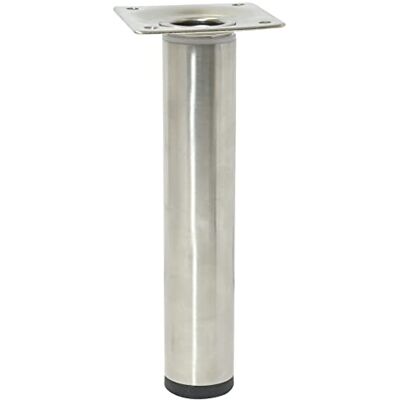 WAGNER 12182901 Gamba per mobili/piedini/piedino regolabile Telescope – Ø 30 x 160 – 250 mm, piastra di avvitamento 60 x 60 mm, allungabile, acciaio industriale verniciato a polvere, effetto acciaio WAGNER 12182901 Gamba per mobili/piedini/piedino regolabile Telescope – Ø 30 x 160 – 250 mm, piastra di avvitamento 60 x 60 mm, allungabile, acciaio industriale verniciato a polvere, effetto acciaio