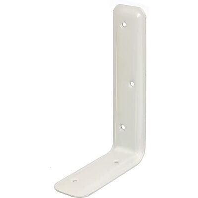 Alberts Staffa di supporto goffrata rivestita in plastica bianca 100 x 160 x 40 mm set da 20 Alberts Staffa di supporto goffrata rivestita in plastica bianca 100 x 160 x 40 mm set da 20