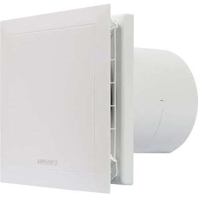 Airflow QT150VS Extractor con Control Velocidad Variable, 150 mm, Fabricado en Alemania, 35 dB, 6/10 W, 2 Velocidades, Hasta 72 l/s, QuietMark, Garantía 3 Años Airflow QT150VS Extractor con Control Velocidad Variable, 150 mm, Fabricado en Alemania, 35 dB, 6/10 W, 2 Velocidades, Hasta 72 l/s, QuietMark, Garantía 3 Años