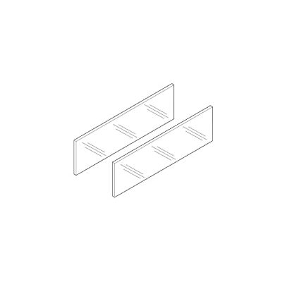 Blum Legrabox Elementi di inserimento per lato lunghezza 550 mm, vetro trasparente, 2 pezzi Blum Legrabox Elementi di inserimento per lato lunghezza 550 mm, vetro trasparente, 2 pezzi