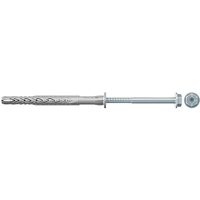Fischer Tasselli Prolungati SXRL 14x140 FUScon Vite Testa Esagonale Acciaio Zincato, Torx, per Installazioni Passanti su Calcestruzzo, Mattone Pieno e Forato, Fischer Tasselli Prolungati SXRL 14x140 FUScon Vite Testa Esagonale Acciaio Zincato, Torx, per Installazioni Passanti su Calcestruzzo, Mattone Pieno e Forato,