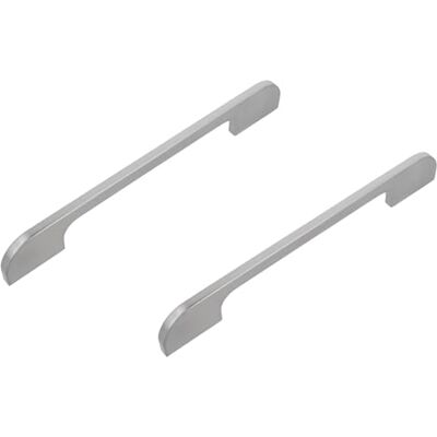 Amig Pack di 2 Maniglie per mobili 160/192 Mm Colore Nichel Spazzolato Fabbricate in Zamak Per cassetti e armadi da cucina e bagno con stile moderno decorativo e uso Mod. Amig Pack di 2 Maniglie per mobili 160/192 Mm Colore Nichel Spazzolato Fabbricate in Zamak Per cassetti e armadi da cucina e bagno con stile moderno decorativo e uso Mod.