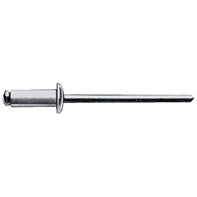 Gesipa Rivetto cieco a testa piatta, in alluminio e acciaio, 6 x 16 mm, 250 pezzi Gesipa Rivetto cieco a testa piatta, in alluminio e acciaio, 6 x 16 mm, 250 pezzi