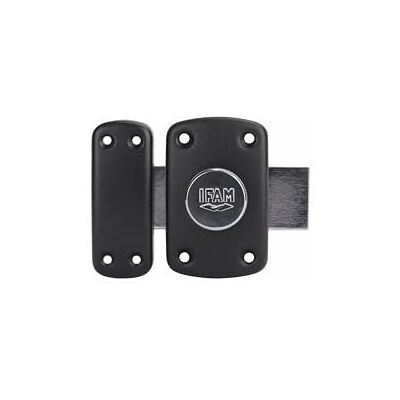 Ifam Chiavistello Scorrevole B6, Bullone Rotante, Catenaccio Antifurto per Porta, Serratura Sovrapposta, Leva 110mm, 2 Giri, 6 Pistoni, 3 Chiavi di Sicurezza, Ideale per Porte Interne, Colore Nero Ifam Chiavistello Scorrevole B6, Bullone Rotante, Catenaccio Antifurto per Porta, Serratura Sovrapposta, Leva 110mm, 2 Giri, 6 Pistoni, 3 Chiavi di Sicurezza, Ideale per Porte Interne, Colore Nero