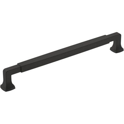 Amerock Stature Cabinet Pull, 8-13/16 pollici (224 mm) Centro-Centro, Nero Opaco Amerock Stature Cabinet Pull, 8-13/16 pollici (224 mm) Centro-Centro, Nero Opaco