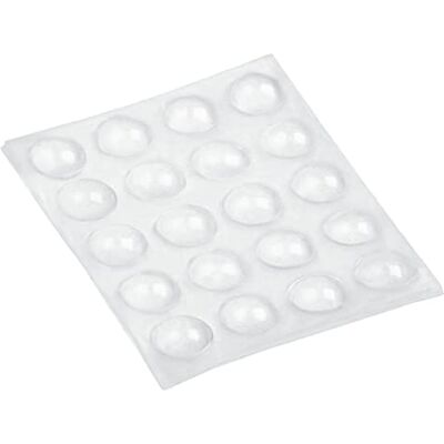 Amig Goccia protettiva in silicone adesivo protezione per mobili e pareti da urti, graffi e graffi fermi rotondi trasparenti Misure: Ø 8 x 2,5 mm Amig Goccia protettiva in silicone adesivo protezione per mobili e pareti da urti, graffi e graffi fermi rotondi trasparenti Misure: Ø 8 x 2,5 mm