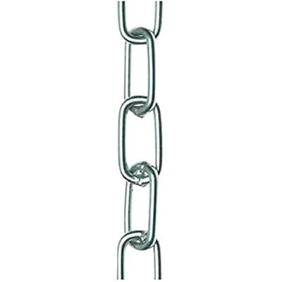 Merriway Bulk Hardware media catena di collegamento, 3 x 21 mm, 2 m di lunghezza – zincato Merriway Bulk Hardware media catena di collegamento, 3 x 21 mm, 2 m di lunghezza – zincato