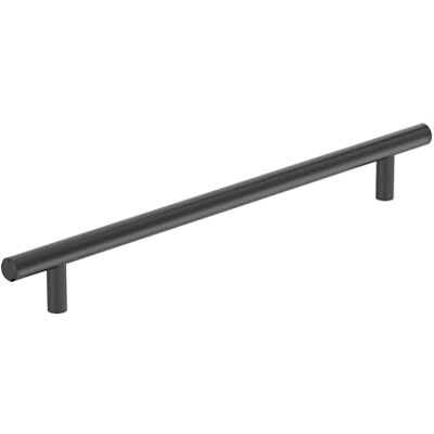 Amerock Tiranti a barra 8-13/16 pollici (224 mm) Centro-centro nero opaco per armadietto, Amerock Tiranti a barra 8-13/16 pollici (224 mm) Centro-centro nero opaco per armadietto,