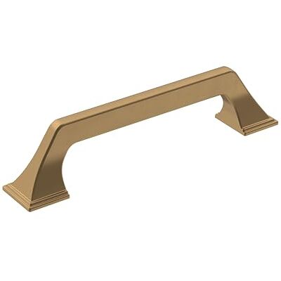 Amerock Maniglia per armadietto, color bronzo champagne, 128 mm, da centro a centro, superata, confezione da 1, maniglia per armadietto, ferramenta per armadietti Amerock Maniglia per armadietto, color bronzo champagne, 128 mm, da centro a centro, superata, confezione da 1, maniglia per armadietto, ferramenta per armadietti