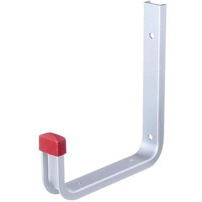 Alberts 856816 Gancio a parete, disponibile in diverse versioni, angolato, alluminio, profondità 140 mm, altezza 155 mm, Set da 10 Alberts 856816 Gancio a parete, disponibile in diverse versioni, angolato, alluminio, profondità 140 mm, altezza 155 mm, Set da 10