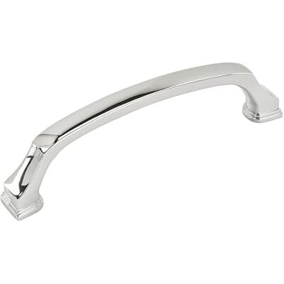 Amerock Maniglia per armadietto, cromo lucido, 128 mm, da centro a centro, rivitalizzare, confezione da 1, maniglia per cassetti, accessori per armadietti Amerock Maniglia per armadietto, cromo lucido, 128 mm, da centro a centro, rivitalizzare, confezione da 1, maniglia per cassetti, accessori per armadietti