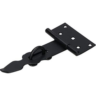 KOTARBAU ® Trappola e Haspe Set 190 mm Nero Chiusura Massiccia per Porte Porte Porte KOTARBAU ® Trappola e Haspe Set 190 mm Nero Chiusura Massiccia per Porte Porte Porte