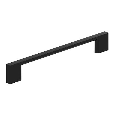 Amerock Maniglia per armadio nero opaco 6-5/16 pollici (160 mm) da centro a centro Confezione da 10 Paesaggio urbano ferramenta per mobili Amerock Maniglia per armadio nero opaco 6-5/16 pollici (160 mm) da centro a centro Confezione da 10 Paesaggio urbano ferramenta per mobili