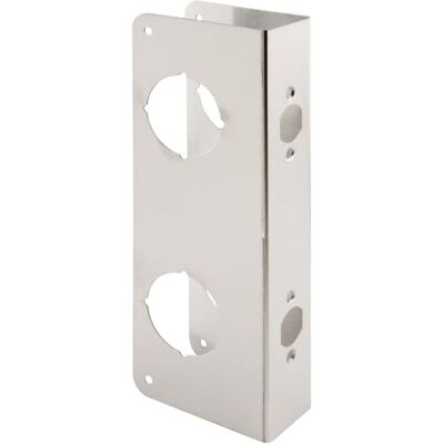PRiME Bloccaggio e rinforzatore per porte domestiche e prevenire l'ingresso non autorizzato, 14 cm, 6 x 4 cm, in acciaio inox, confezione da 1 PRiME Bloccaggio e rinforzatore per porte domestiche e prevenire l'ingresso non autorizzato, 14 cm, 6 x 4 cm, in acciaio inox, confezione da 1