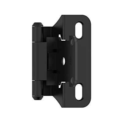 Amerock Cerniera per armadio da 6 mm sovrapposizione auto-chiusura parziale involucro nero opaco cerniera per porta armadio da cucina 1 paio/2 pezzi hardware funzionale Amerock Cerniera per armadio da 6 mm sovrapposizione auto-chiusura parziale involucro nero opaco cerniera per porta armadio da cucina 1 paio/2 pezzi hardware funzionale