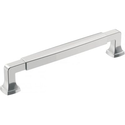 Amerock Maniglia per armadietto, cromo lucido, 160 mm, da centro a centro, statura, confezione da 1, maniglia per armadietto, hardware per armadietti Amerock Maniglia per armadietto, cromo lucido, 160 mm, da centro a centro, statura, confezione da 1, maniglia per armadietto, hardware per armadietti