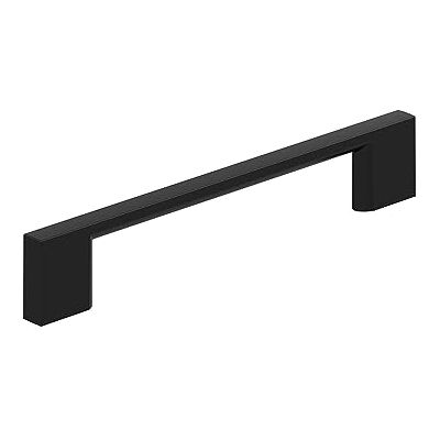 Amerock Maniglia per armadietto, colore nero opaco, 128 mm da centro a centro, confezione da 10, paesaggio urbano, accessori per mobili Amerock Maniglia per armadietto, colore nero opaco, 128 mm da centro a centro, confezione da 10, paesaggio urbano, accessori per mobili