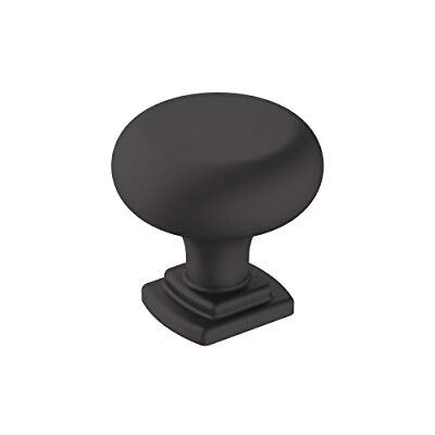 Amerock Pomello per armadio, nero opaco, diametro 32 mm, Surpass, confezione da 1, pomello per cassetti, hardware per armadietti Amerock Pomello per armadio, nero opaco, diametro 32 mm, Surpass, confezione da 1, pomello per cassetti, hardware per armadietti