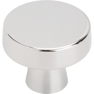 Amerock Pomello per armadietto, cromato lucido, diametro 41 mm, Blackrock, confezione da 1, pomello per cassetti, hardware per armadietti Amerock Pomello per armadietto, cromato lucido, diametro 41 mm, Blackrock, confezione da 1, pomello per cassetti, hardware per armadietti