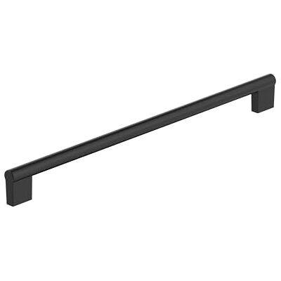 Amerock Versa Maniglia da centro a centro per armadietto, 320 mm, colore: Nero opaco Amerock Versa Maniglia da centro a centro per armadietto, 320 mm, colore: Nero opaco