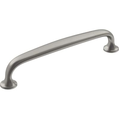 Amerock Maniglia per armadietto, in nichel satinato, 128 mm, da centro a centro, fama, confezione da 1, maniglia per armadietti, hardware per armadietti Amerock Maniglia per armadietto, in nichel satinato, 128 mm, da centro a centro, fama, confezione da 1, maniglia per armadietti, hardware per armadietti