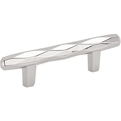 Amerock Maniglia per armadietto, cromo lucido, 76 mm, da centro a centro, St. Vincent, confezione da 1, maniglia per cassetti, accessori per armadietti Amerock Maniglia per armadietto, cromo lucido, 76 mm, da centro a centro, St. Vincent, confezione da 1, maniglia per cassetti, accessori per armadietti