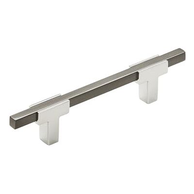 Amerock Urbanite Maniglia per armadietto, cromo lucido, 96 mm, 96 mm, confezione da 1, maniglia per cassetto, ferramenta per armadietti Amerock Urbanite Maniglia per armadietto, cromo lucido, 96 mm, 96 mm, confezione da 1, maniglia per cassetto, ferramenta per armadietti