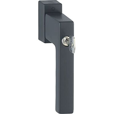 HOPPE Maniglia per finestra toulon – Cilindro di blocco + Secustik, vk 7 x 32 – 42 mm, nero HOPPE Maniglia per finestra toulon – Cilindro di blocco + Secustik, vk 7 x 32 – 42 mm, nero