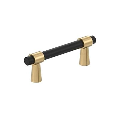 Amerock Mergence Cabinet Pull, Matte Black/Champagne Bronze Amerock Mergence Cabinet Pull, Matte Black/Champagne Bronze