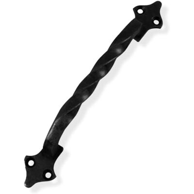Amig Maniglie per Mobili Modello Acciaio Ferramenta Rustica 182 mm Senza Piastra Viti incluse Finitura: Nera Amig Maniglie per Mobili Modello Acciaio Ferramenta Rustica 182 mm Senza Piastra Viti incluse Finitura: Nera