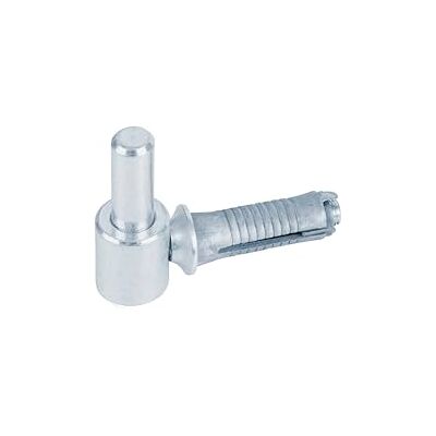 Alberts Cardine da avvitare, con filettatura metrica, zincato blu, entrata Ø14 mm, 65 x 33 mm, Set da 10 Alberts Cardine da avvitare, con filettatura metrica, zincato blu, entrata Ø14 mm, 65 x 33 mm, Set da 10