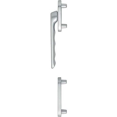 HOPPE LIÈGE Maniglia per porta del balcone, esterno piatto, argento anodizzato HOPPE LIÈGE Maniglia per porta del balcone, esterno piatto, argento anodizzato