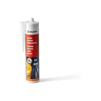 Würth Acetat 08925501 Silicone alimentare Trasparente Cartuccia 310 ml Würth Acetat 08925501 Silicone alimentare Trasparente Cartuccia 310 ml