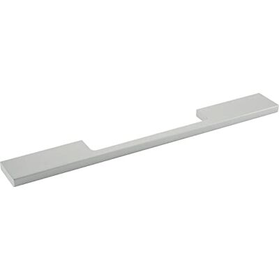 OBF Grimme Maniglia per mobili Agenor quadrata, larghezza 390 mm, in alluminio anodizzato naturale, argento, distanza tra i fori 320 mm OBF Grimme Maniglia per mobili Agenor quadrata, larghezza 390 mm, in alluminio anodizzato naturale, argento, distanza tra i fori 320 mm