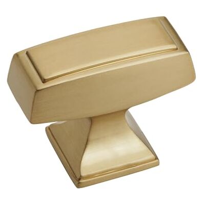 Amerock Pomello per armadietto, bronzo champagne, lunghezza 38 mm, Mulholland, confezione da 1, pomello per cassetti, ferramenta per armadietti Amerock Pomello per armadietto, bronzo champagne, lunghezza 38 mm, Mulholland, confezione da 1, pomello per cassetti, ferramenta per armadietti