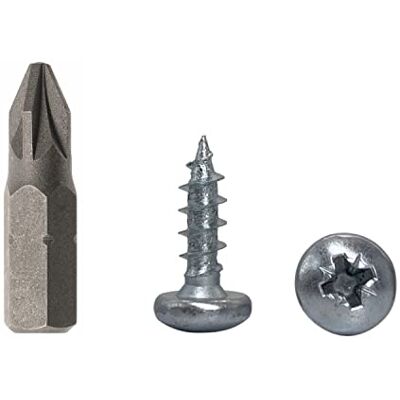 Marcopol Confezione da 50 viti per legno DIN 7981 in acciaio zincato 5,0 x 16 mm, viti per truciolato con testa a pentola, vite universale Pozi-Drive, completamente filettata (50, 5,0 x 16 mm) Marcopol Confezione da 50 viti per legno DIN 7981 in acciaio zincato 5,0 x 16 mm, viti per truciolato con testa a pentola, vite universale Pozi-Drive, completamente filettata (50, 5,0 x 16 mm)