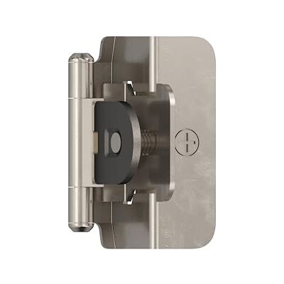 Amerock Cerniera per armadietto, 13 mm, doppia smontabile, in nichel Sterling, cerniera per porta dell'armadio da cucina, 1 paio/2 pezzi, hardware funzionale Amerock Cerniera per armadietto, 13 mm, doppia smontabile, in nichel Sterling, cerniera per porta dell'armadio da cucina, 1 paio/2 pezzi, hardware funzionale