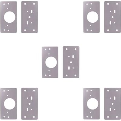 Amig 5 Placche di Riparazione per Cerniere 90 x 45 mm Foro di 35 mm Per Fissaggio di Cerniere a Tazza Molteplici Fori per la Maggior Parte delle Cerniere Acciaio Inossidabile Opaco Amig 5 Placche di Riparazione per Cerniere 90 x 45 mm Foro di 35 mm Per Fissaggio di Cerniere a Tazza Molteplici Fori per la Maggior Parte delle Cerniere Acciaio Inossidabile Opaco