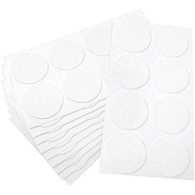 Adsamm ® / 80 x feltrini autoadesivi ultrasottili/Bianco/ø 50 mm/Rotondo/piedini per mobili in feltro extra fine da 1.5 mm di spessore/pad protettivi per arredi Adsamm ® / 80 x feltrini autoadesivi ultrasottili/Bianco/ø 50 mm/Rotondo/piedini per mobili in feltro extra fine da 1.5 mm di spessore/pad protettivi per arredi